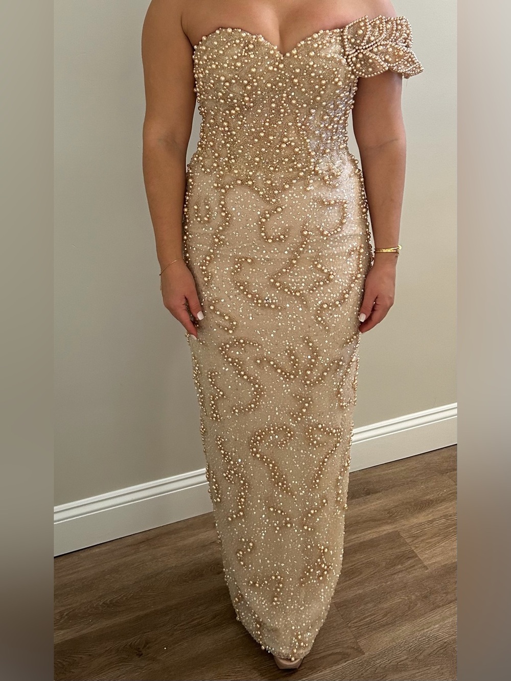 Minna Fashion custom pearl gown
